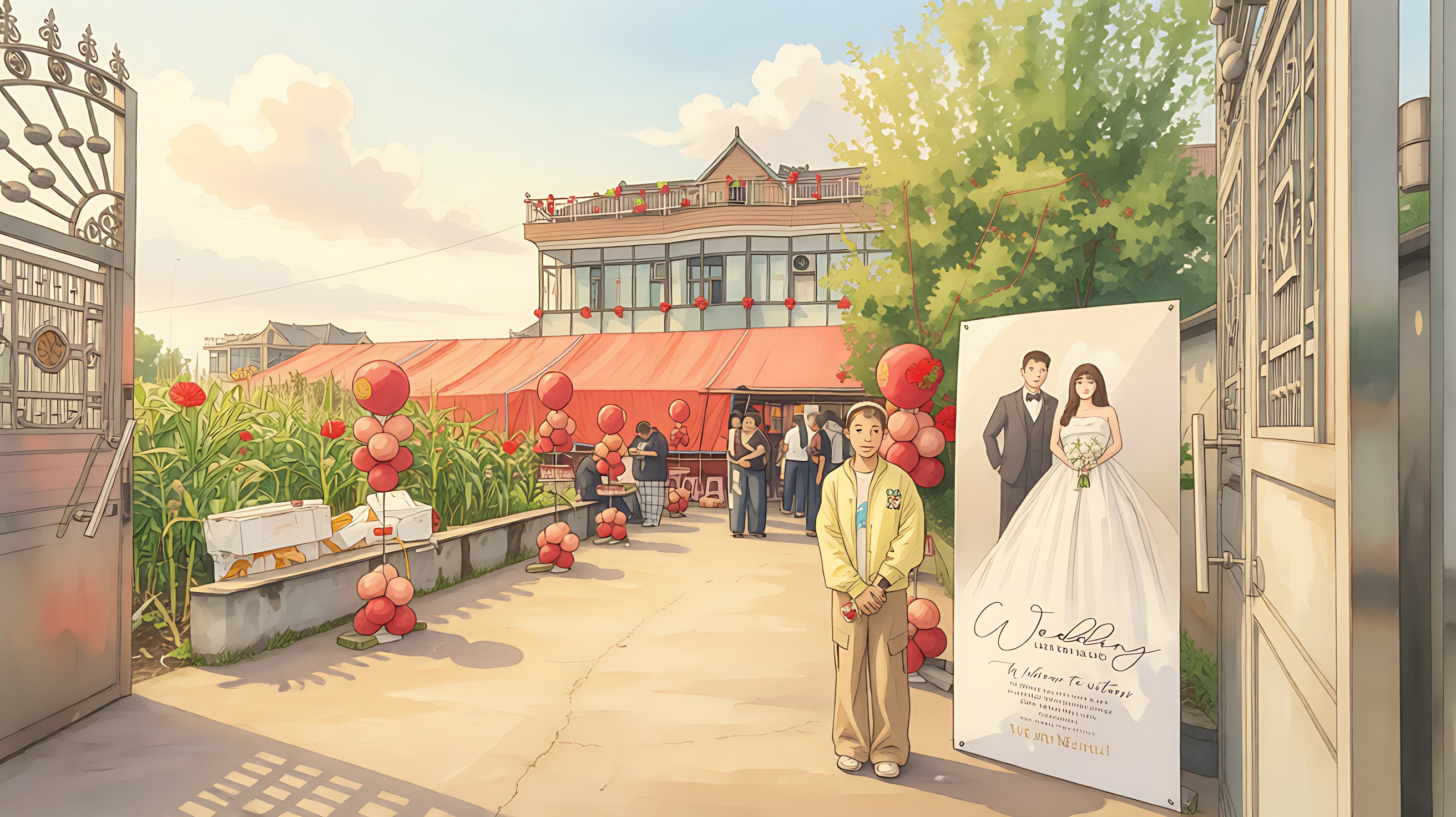 户外婚礼吉卜力版
